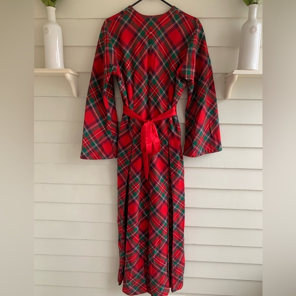 Victoria’s Secret Vintage Tartan Plaid Quality Robe Size XS/S - Picture 10 of 14